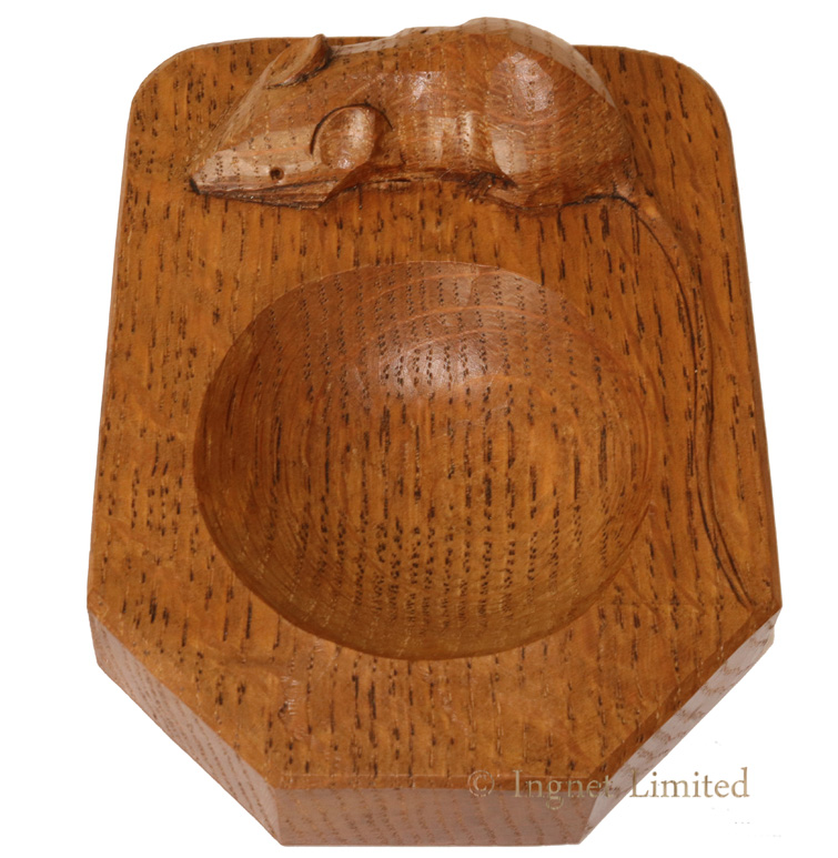 ROBERT MOUSEMAN THOMPSON OAK PIN TRAY