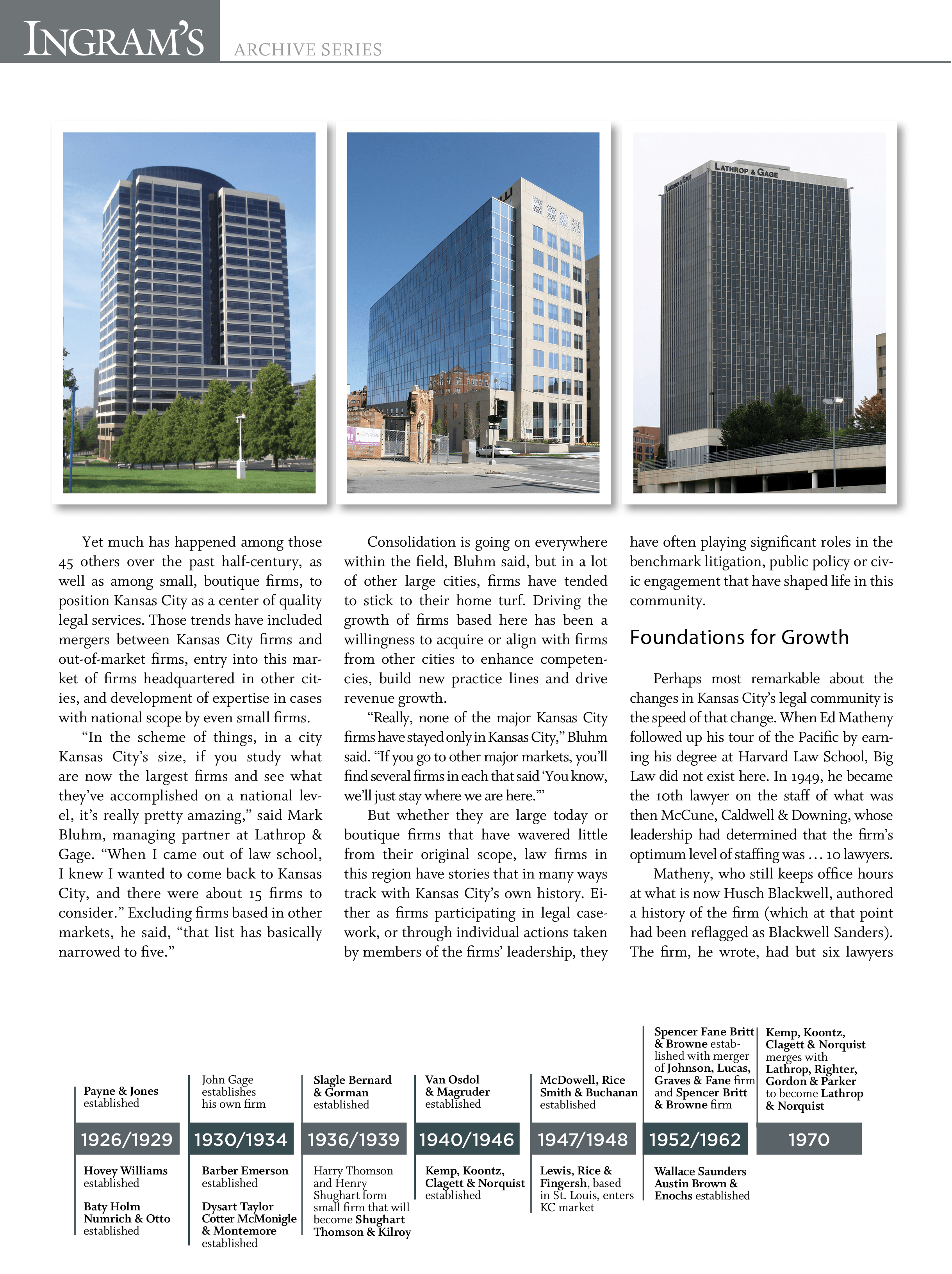 The History of Kansas City Law Firms Ingram's