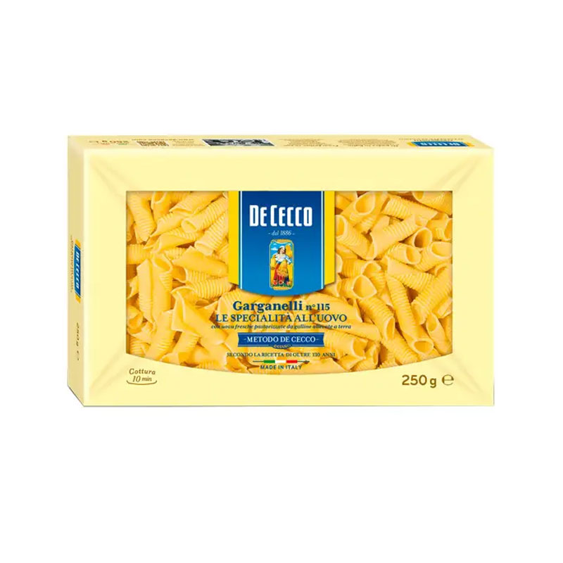 Ingredienta Pastas > Pasta de Cecco Garganelli con Huevo