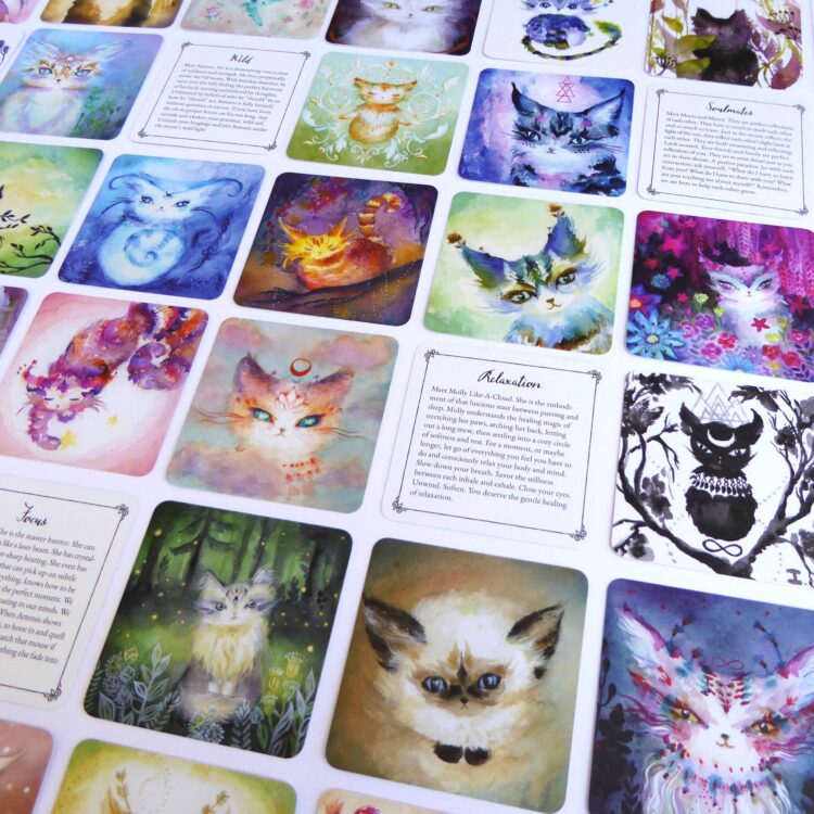 Giveaway Spirit Cats Oracle Deck Purrs of Wisdom with Ingrid King