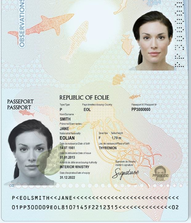 Passport data page photo Color or no color? IN Groupe