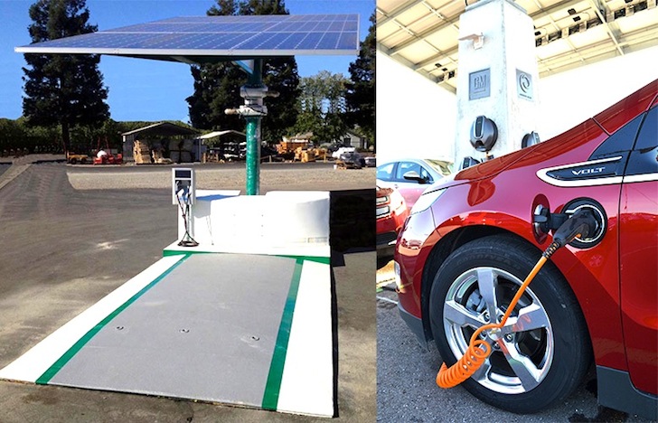 EV ARC World's First SelfContained Mobile Solar Charging Station for