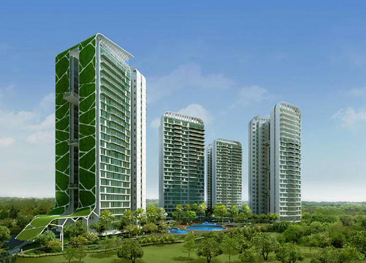 World's Largest Vertical Garden at the Singapore Tree House Condominium