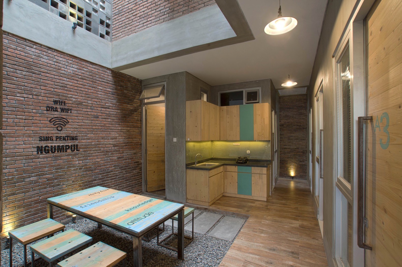 Bioclimatic boarding house keeps naturally cool in tropical Indonesia