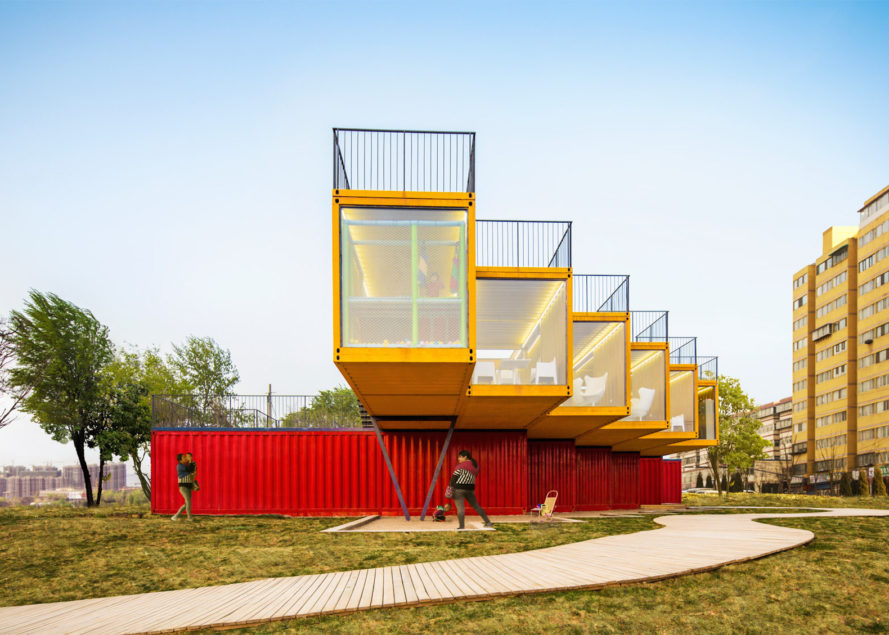 Container Stack Pavilion by People’s Architecture Office « Inhabitat