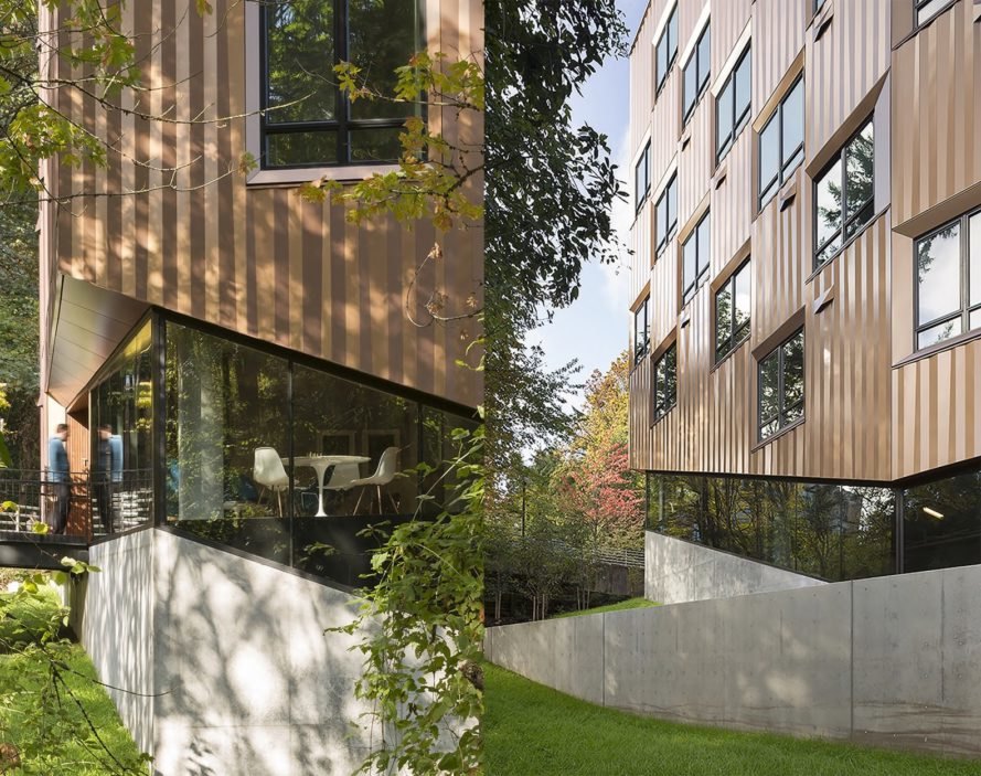 Metalclad Treehouse for lifestyles" mimics Portland's forests