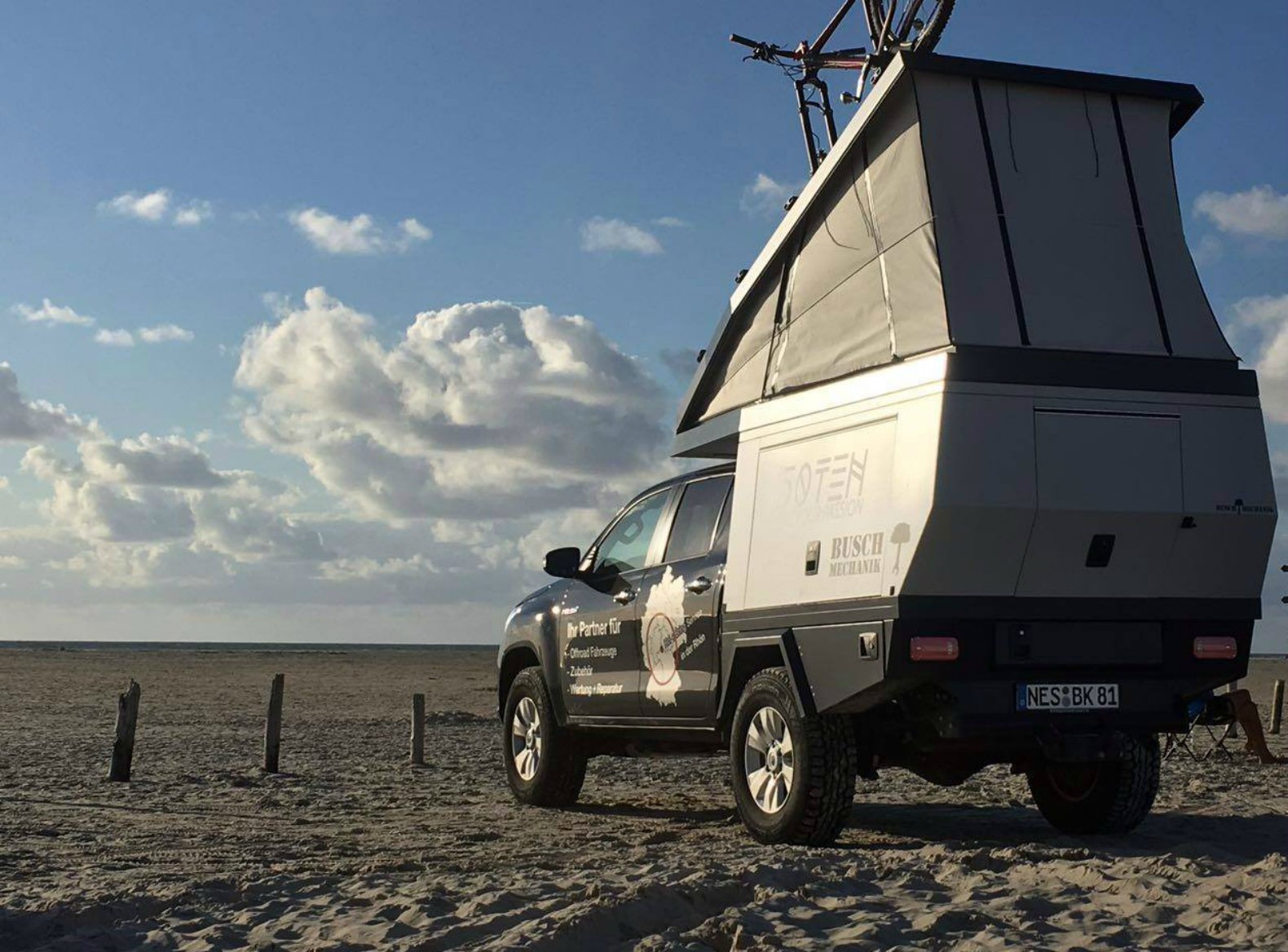 This popup camper transforms any truck into a tiny mobile home in seconds