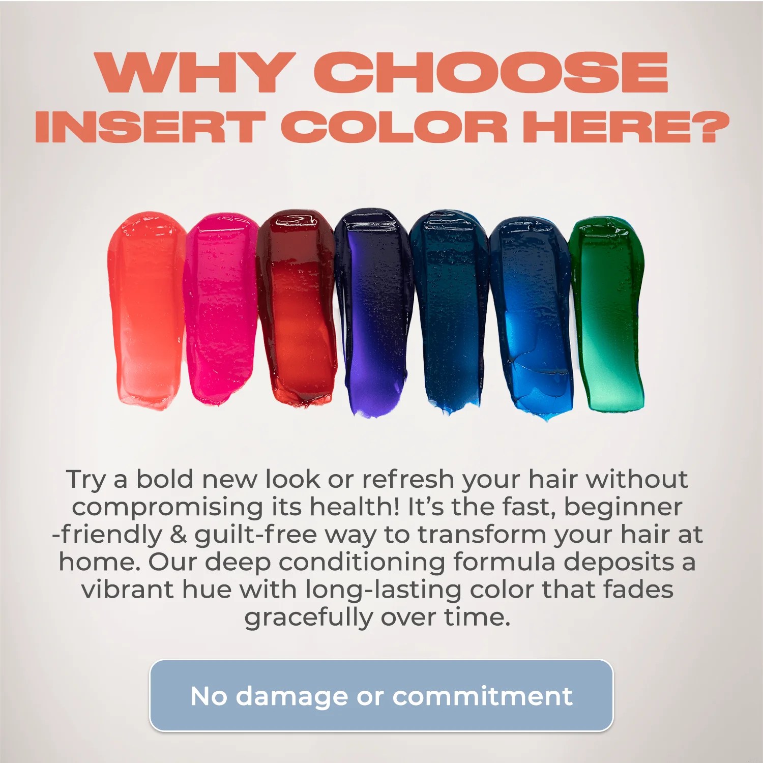 Insert Color Here Semi Permanent Hair Color INH Hair Insert Name Here