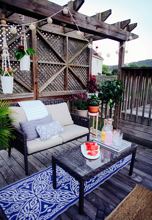 A budget friendly patio makeover In Honor Of Design