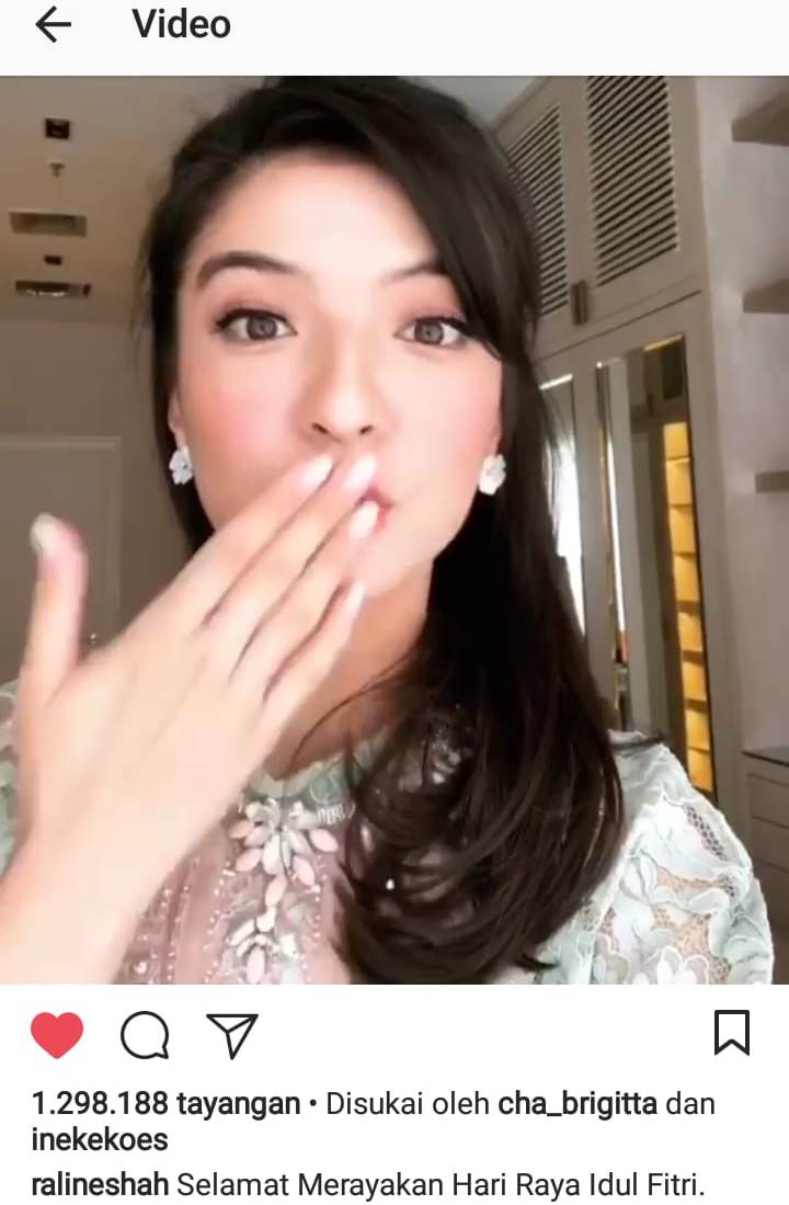 Raline Shah Kasih Cium Mesra Di Instagram Warganet Habis Lebaran