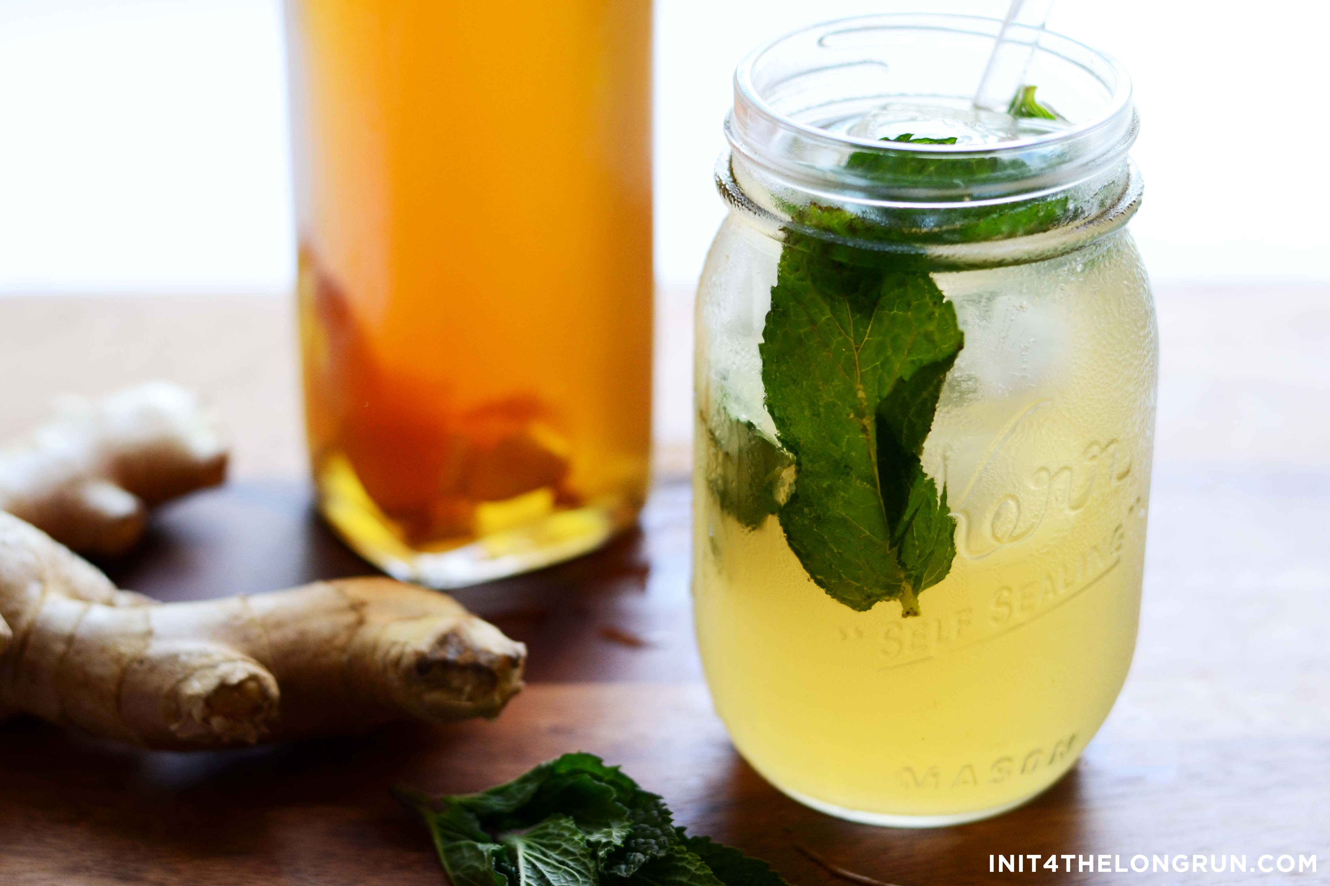 Mint Ginger Lemonade (lowsugar)