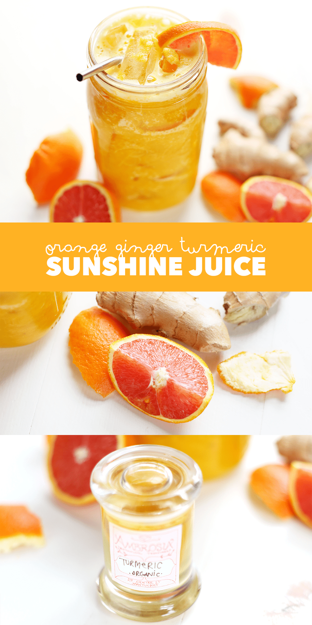 Orange Ginger Turmeric Sunshine Juice