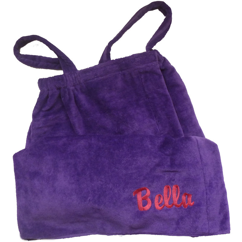 Embroidered Girl's Shower Wrap InitialImpressions