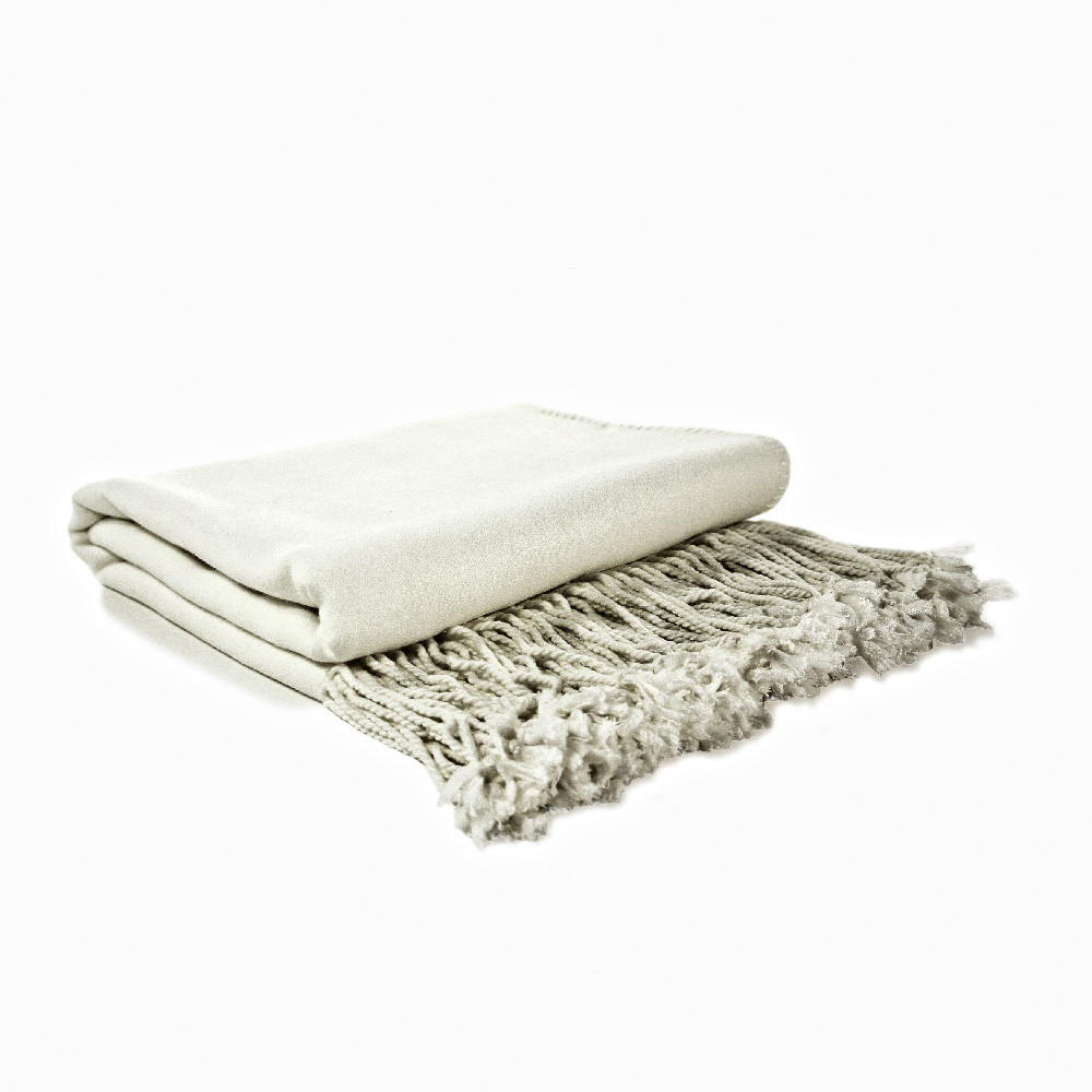 Bamboo Fringed Throw Blanket InitialImpressions