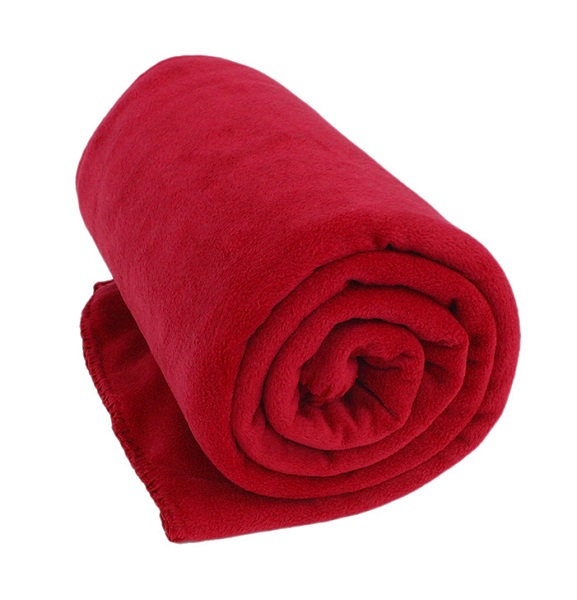 Personalized Coral Fleece Throw Blanket InitialImpressions