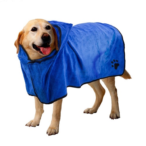 Dog Hooded Bathrobe InitialImpressions