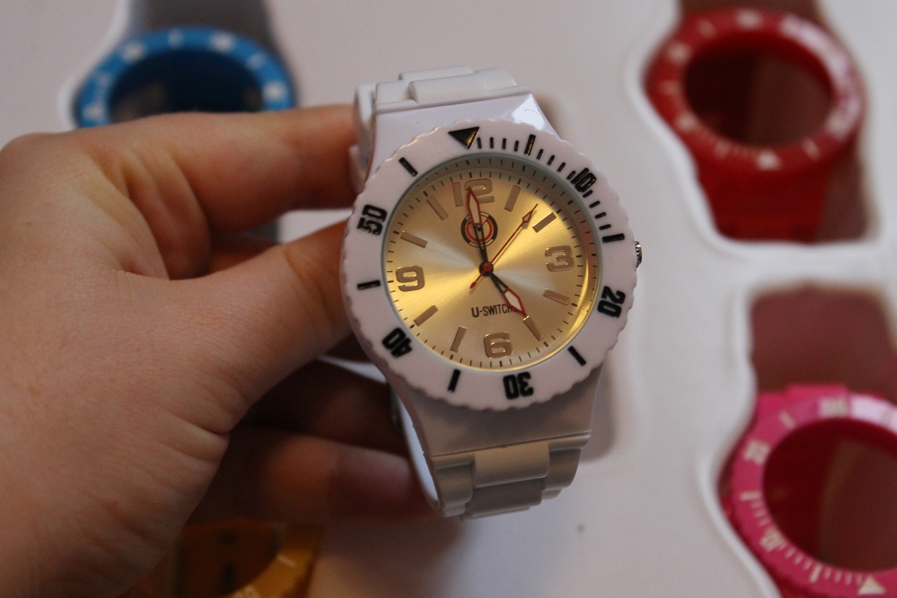 Initials CB Idée cadeau Noël une montre USWITCH Initials CB