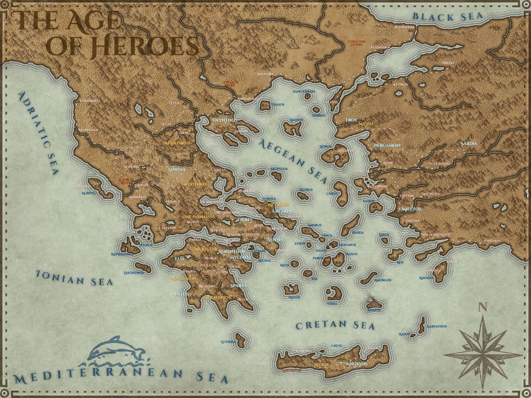 Ancient Greece Map Game Ancient Greece Inkarnate Create Fantasy Maps Online