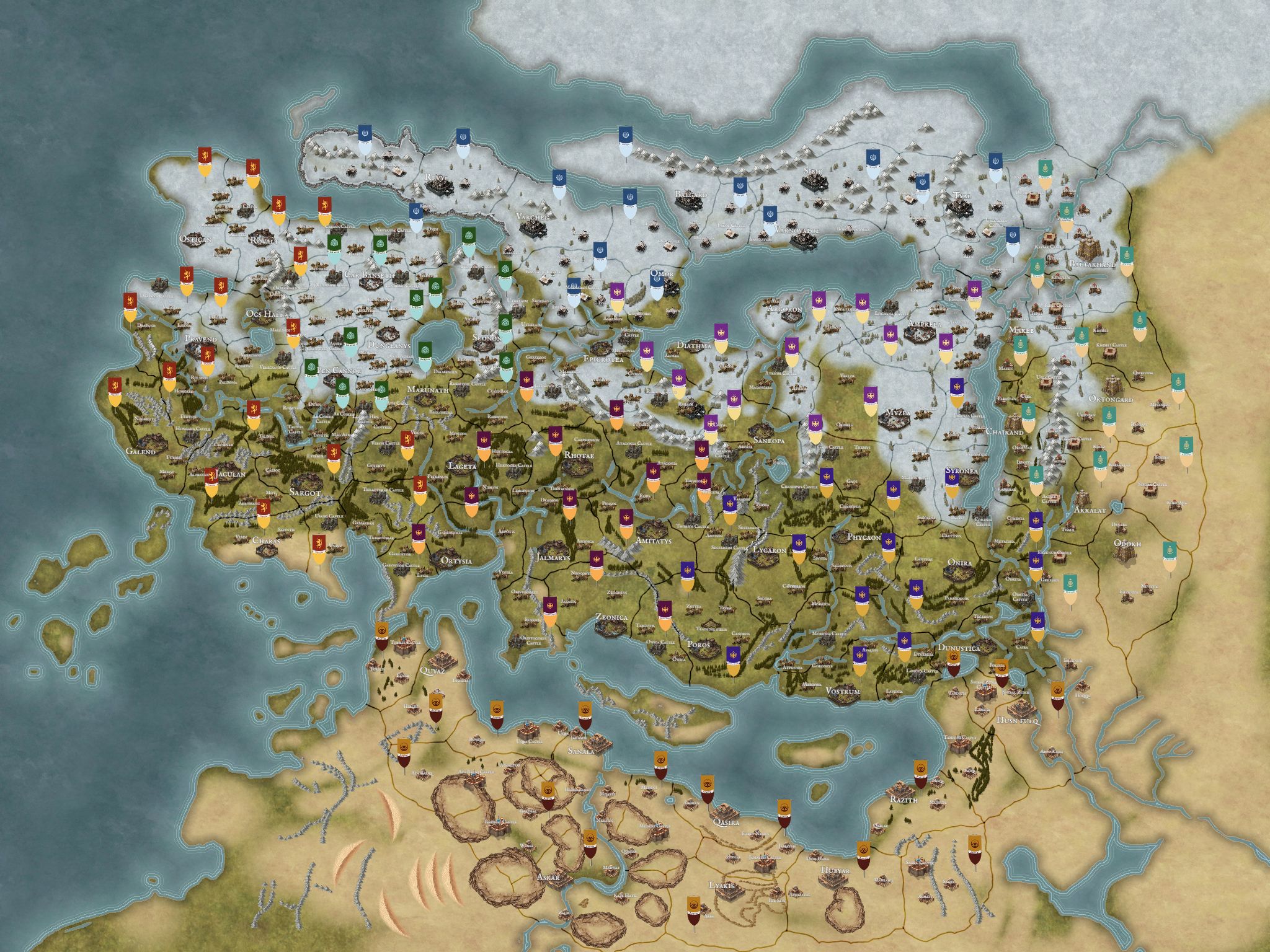 Calradia Bannerlord 1.0 (Alpha version map) Inkarnate Create
