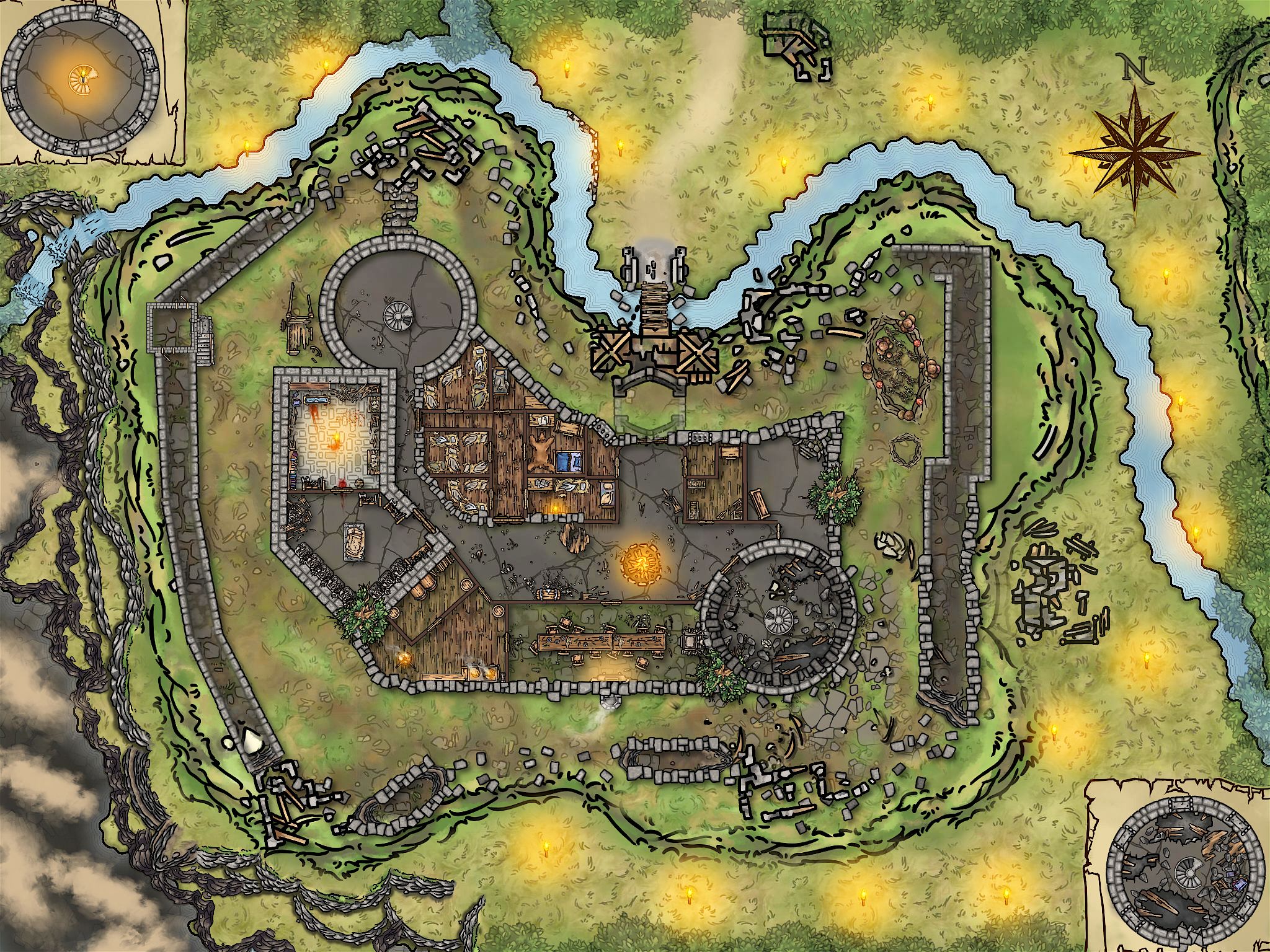 Castle Rend Remake Inkarnate Create Fantasy Maps Online