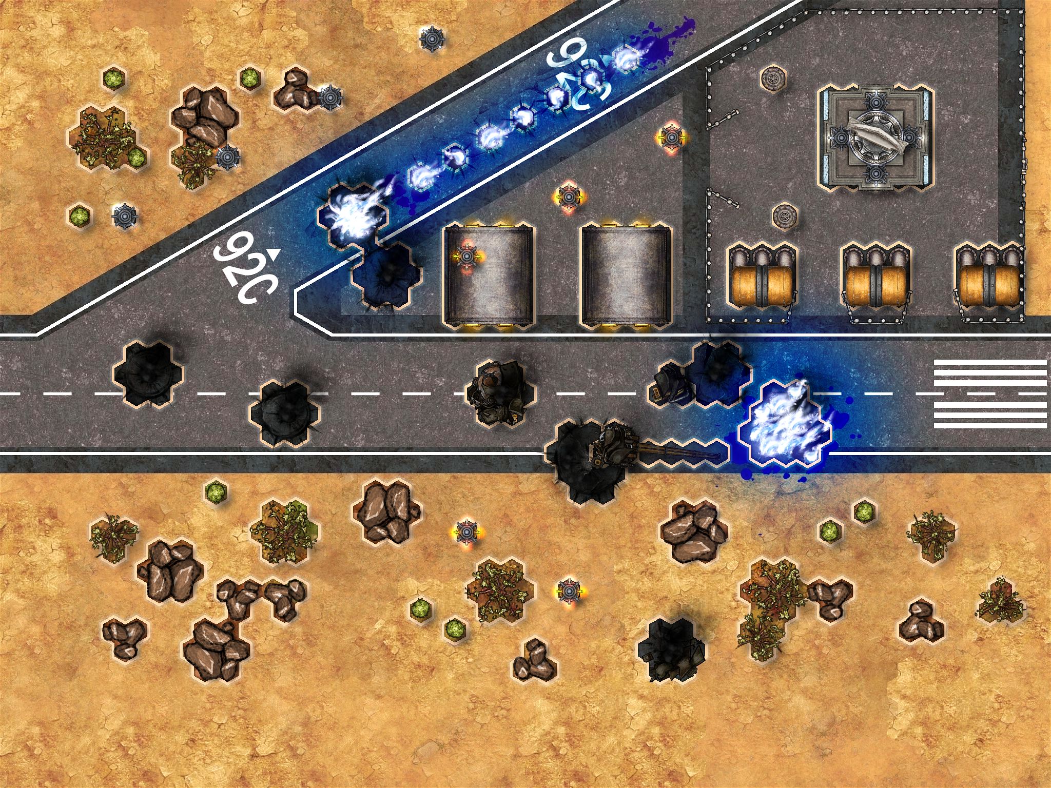 Desert Runway Battlemap 2 LANCER Inkarnate Create Fantasy Maps Online