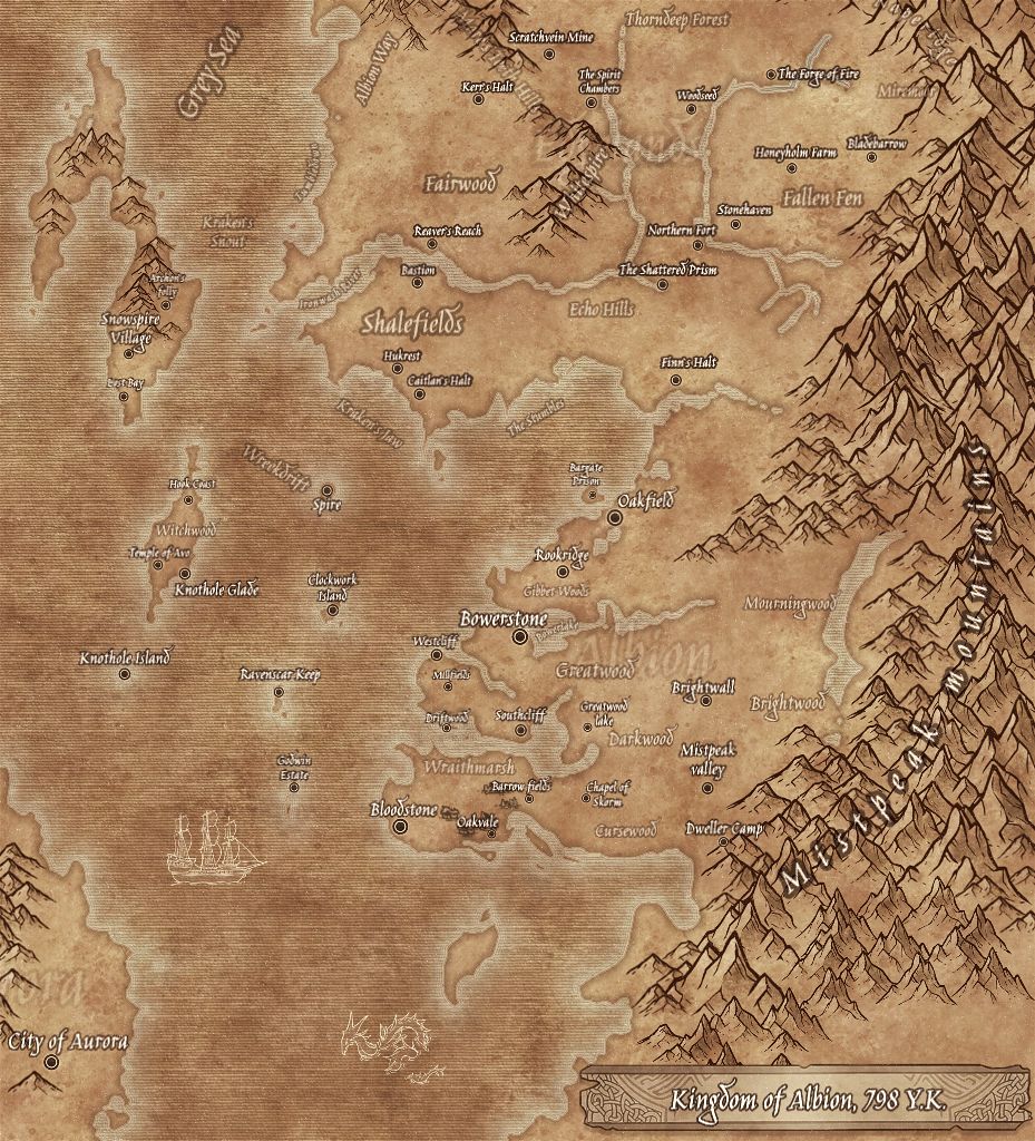 Map of Albion from Fable Inkarnate Create Fantasy Maps Online