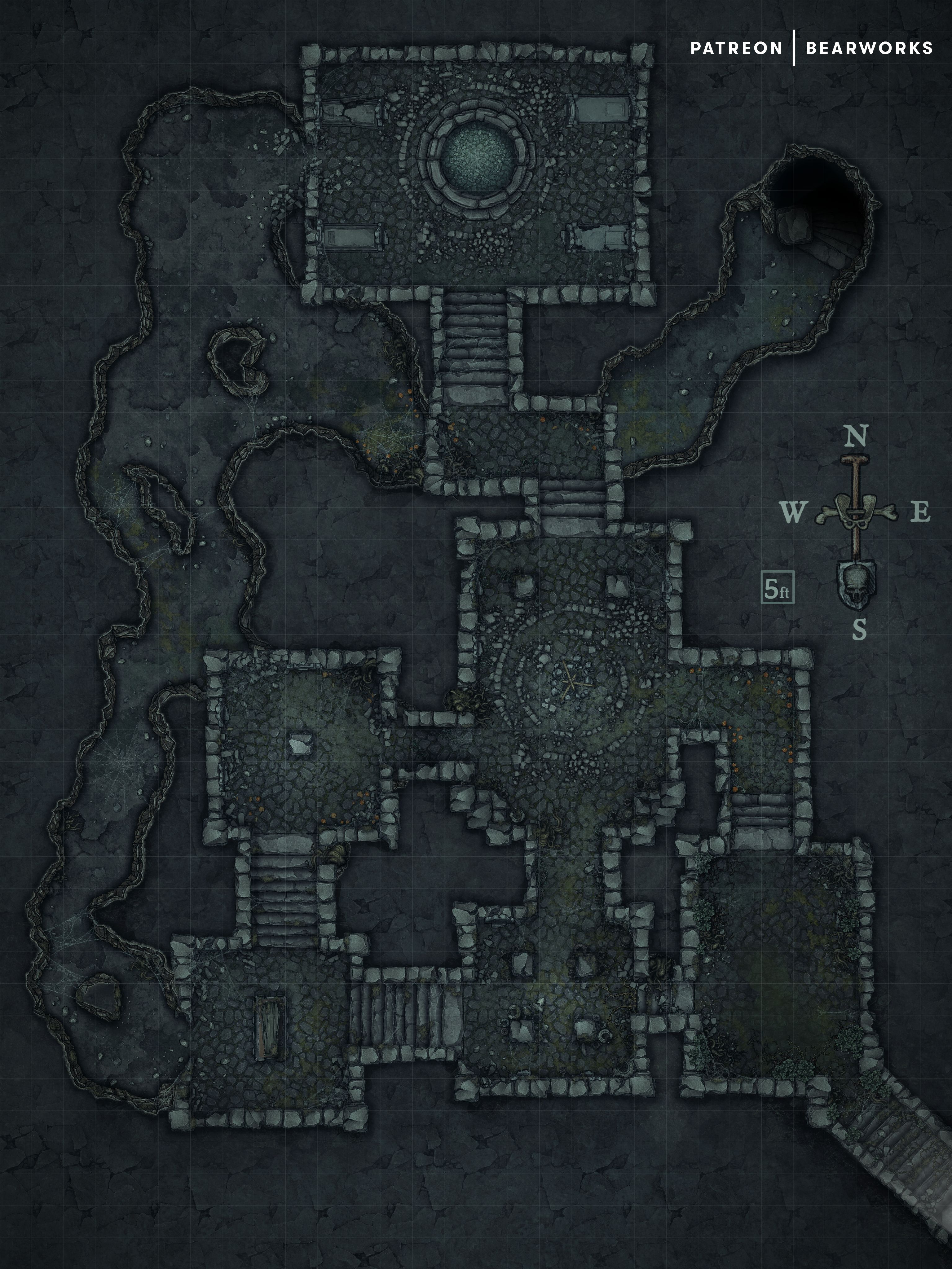 Barrow Tomb Upper Level Inkarnate Create Fantasy Maps Online