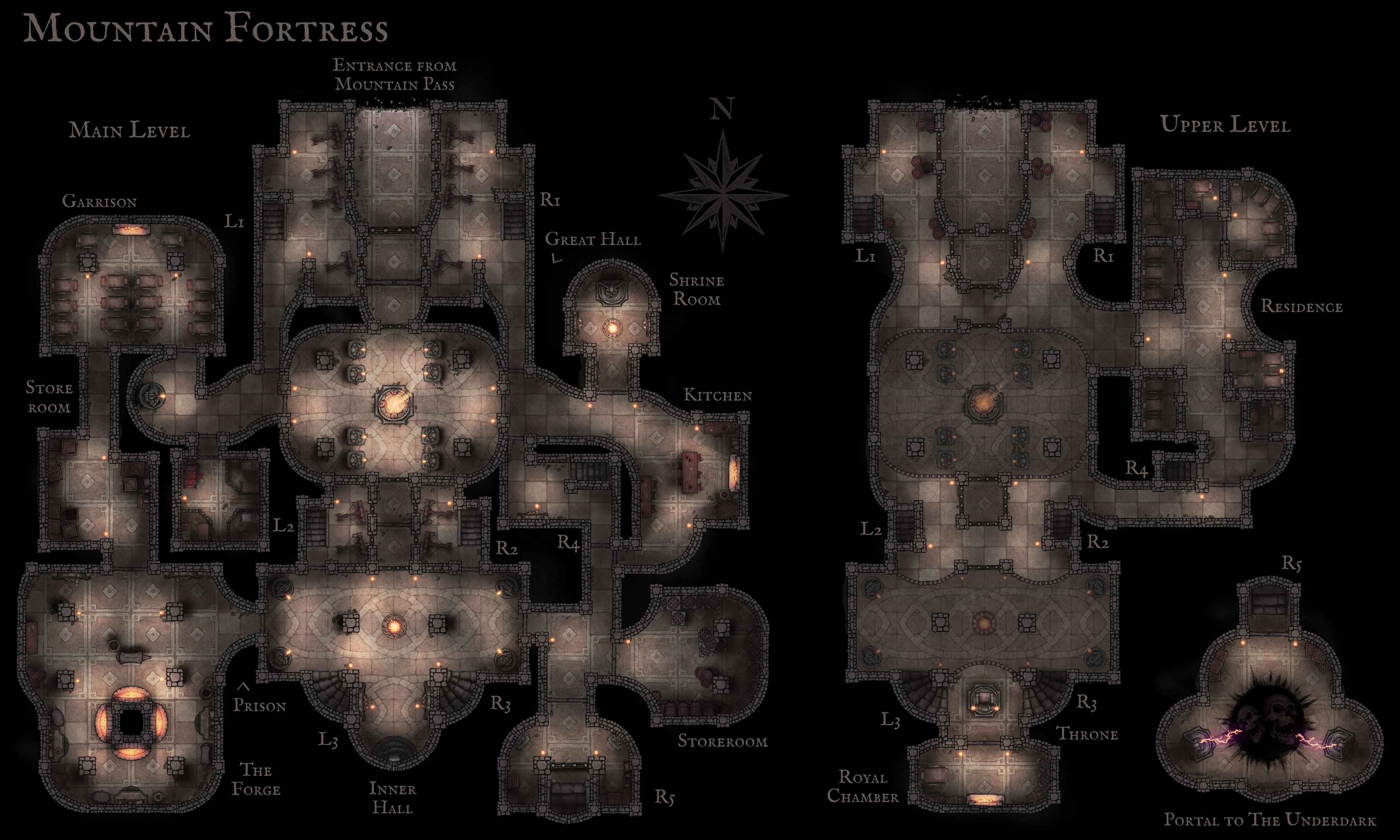 Mountain Fortress Inkarnate Create Fantasy Maps Online