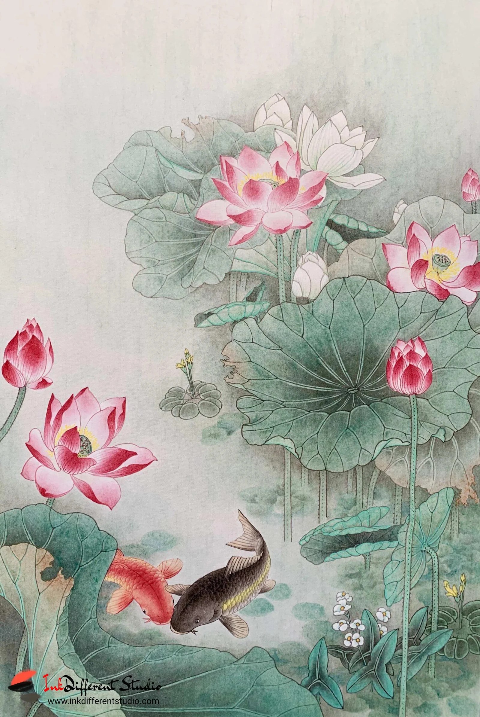 Chinese Paintings Of Lotus