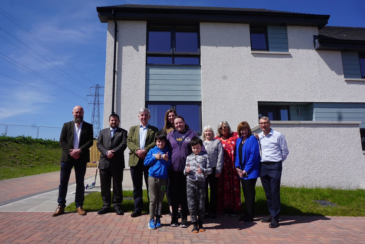 Tenants move into new Moray Council houses in Keith InKeith and