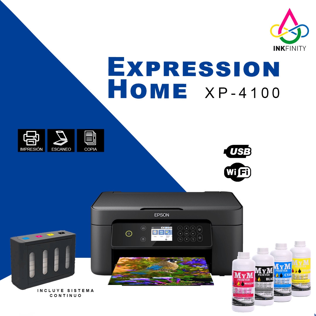 IMPRESORA EPSON EXPRESSION HOME XP4100 Inkfinity