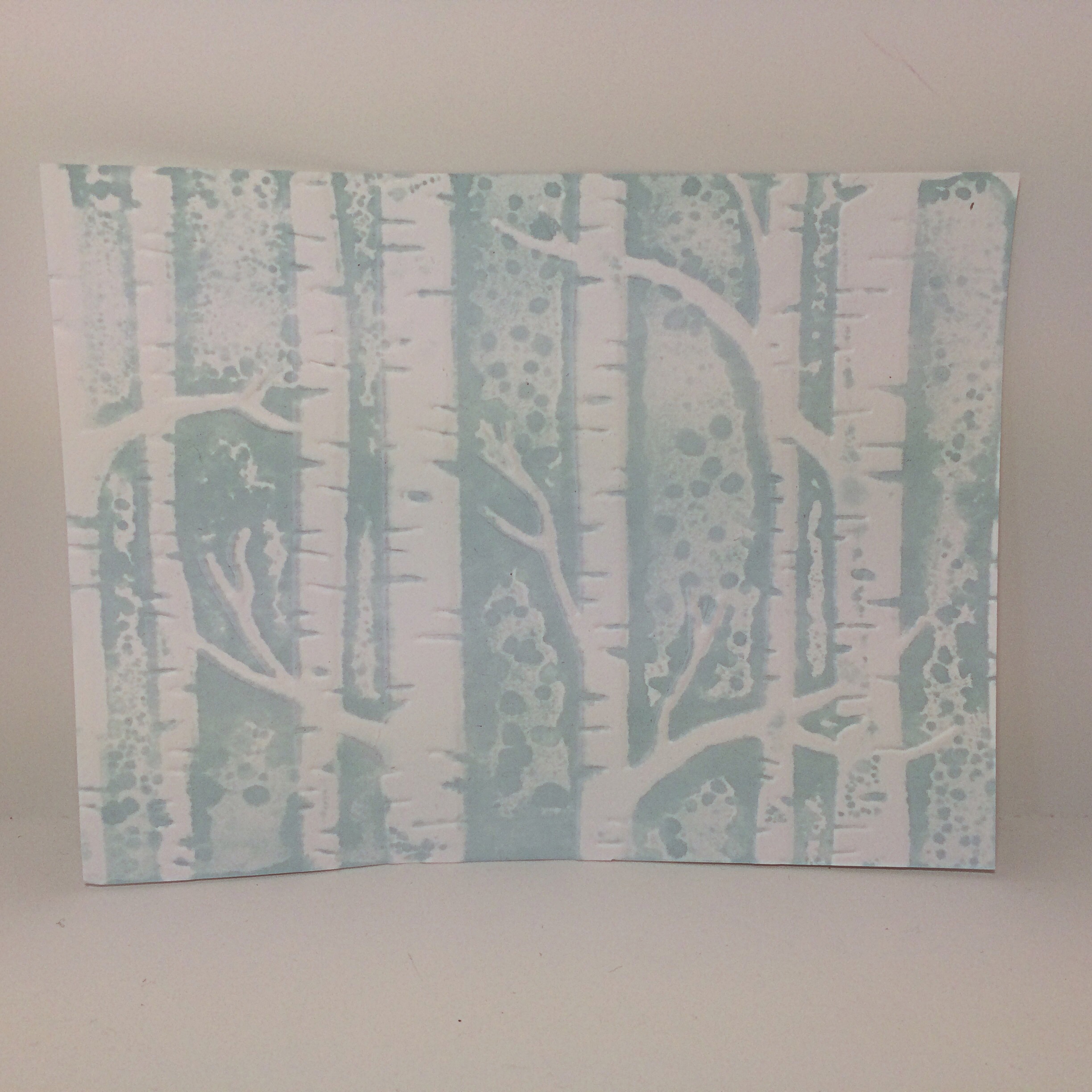 Woodland Embossing Folder Inking on the Fly