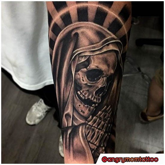 Santa Muerte Tattoo - Storia, Significati E Oltre 30 Idee Per I Tuoi Tatuaggi 550_x_550_jpg