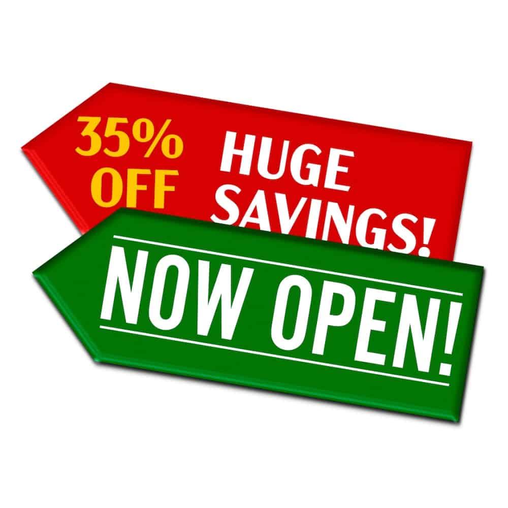 Custom Arrow Spinner Signs InkRabbit Printworks