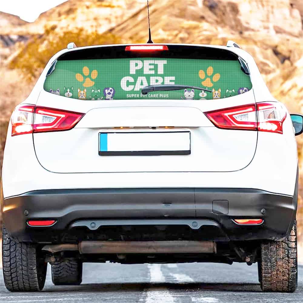 Perforated Car Decals InkRabbit Printworks