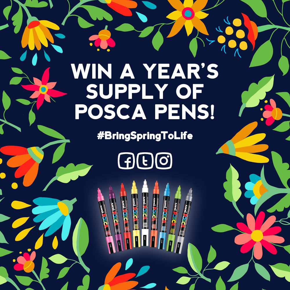 Bring Spring to Life by winning a year's supply of POSCA pens!