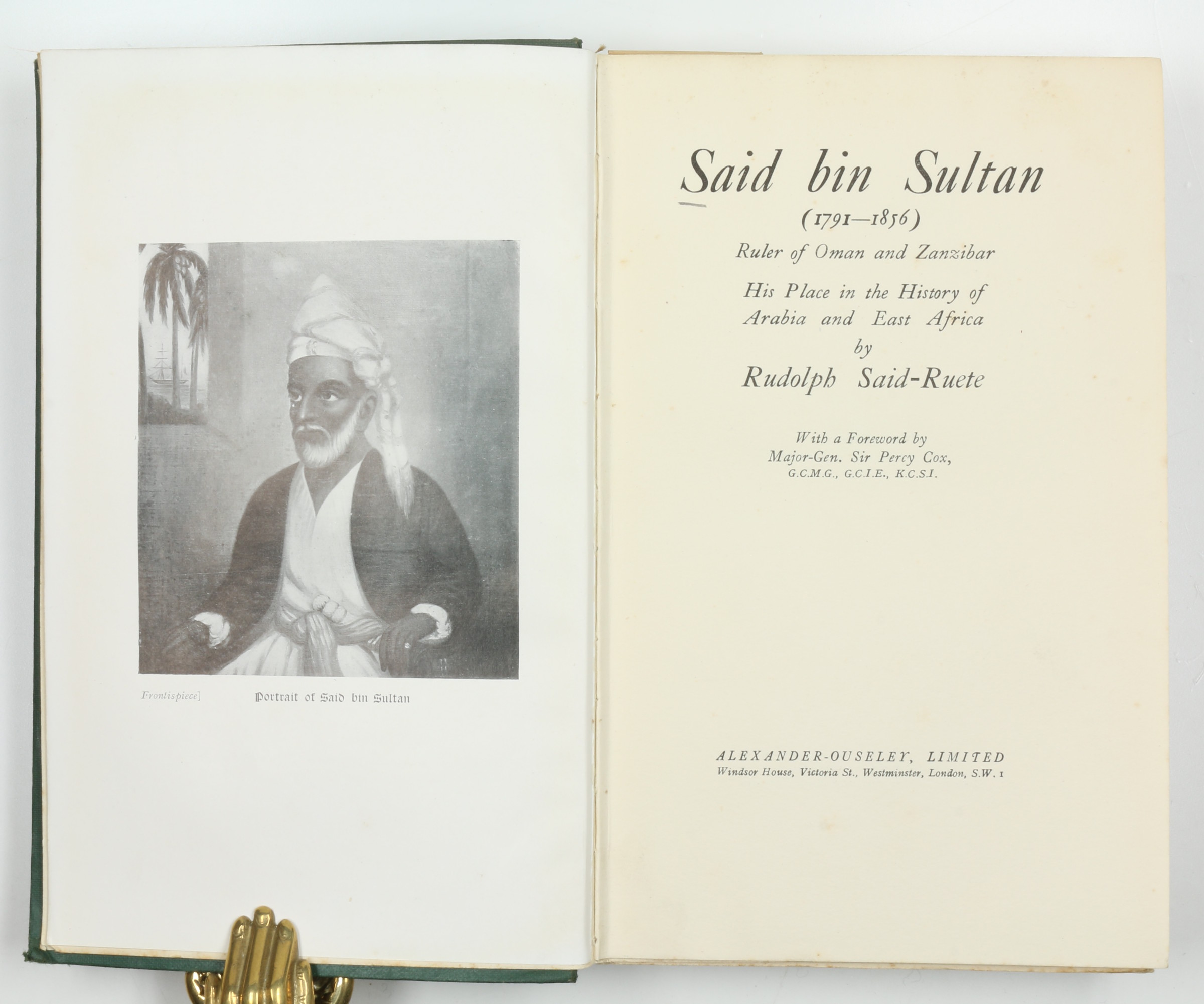 SaidRuete, Rudolph. Said bin Sultan (17911856), Ruler of Oman and