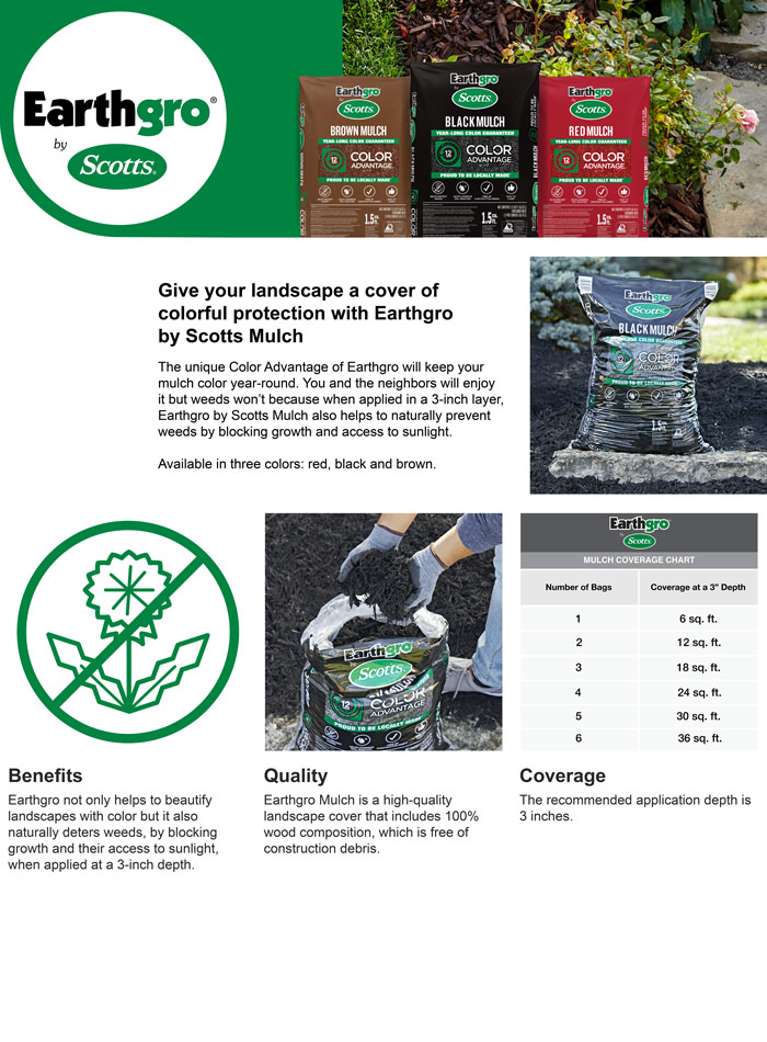 Earthgro 1.5 cu. ft. Brown Mulch88659180 The Home Depot