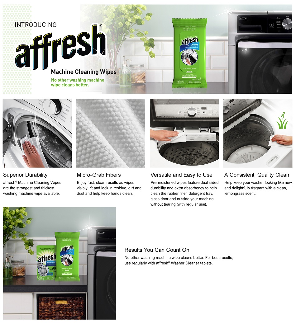 Affresh Washer Machine Wipes at Marta Knight blog