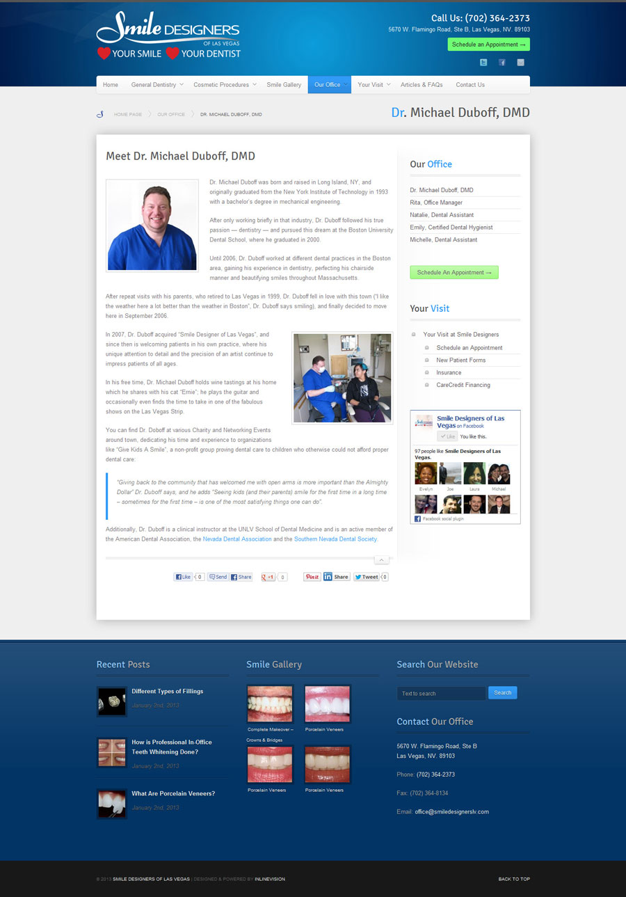 Smile Designers of Las Vegas Dr. Michael Duboff, DMD