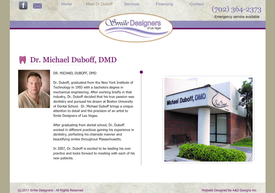 Smile Designers of Las Vegas Dr. Michael Duboff, DMD