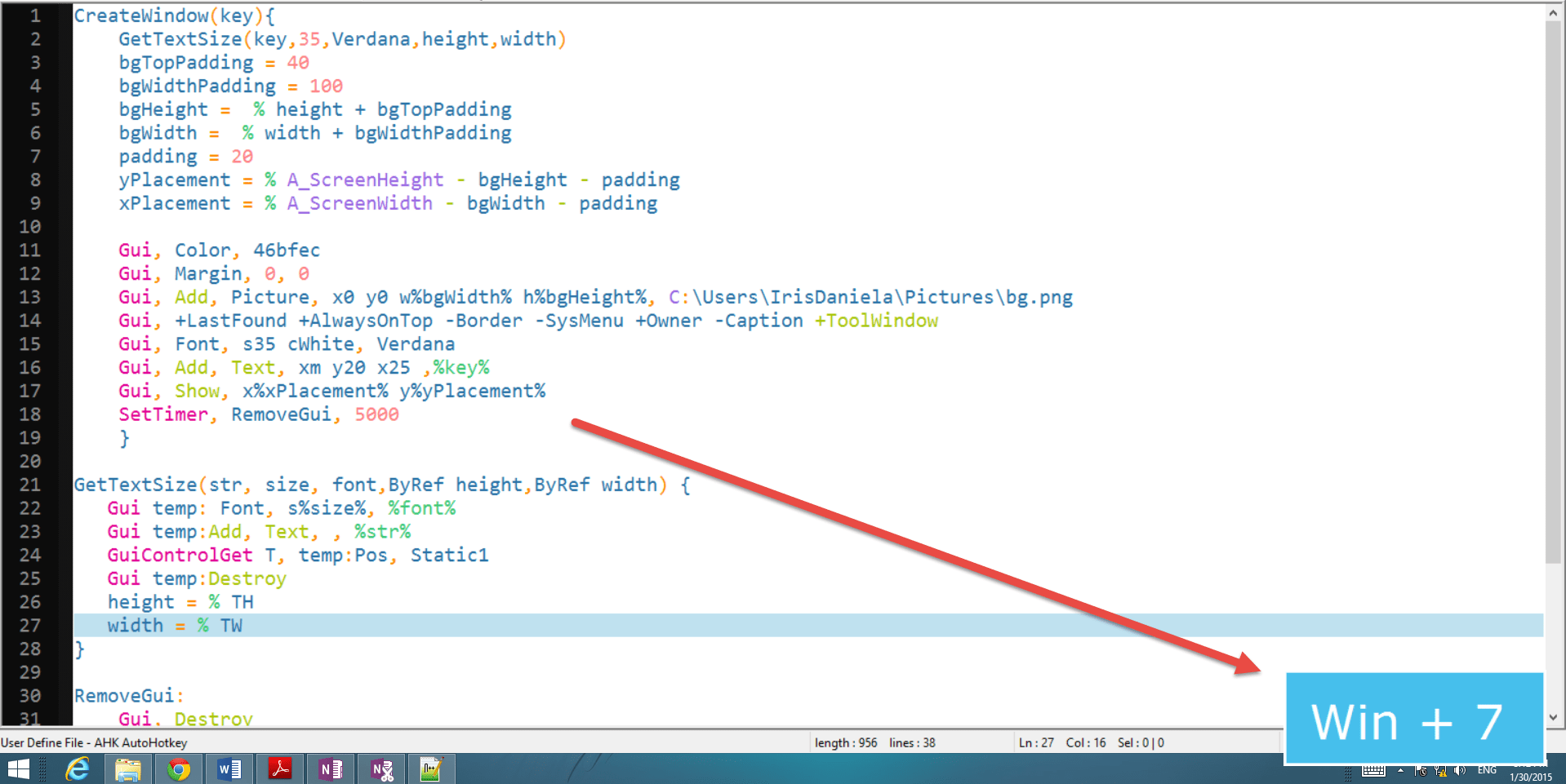 Creating a dynamic hotkey window overlay with AutoHotKey