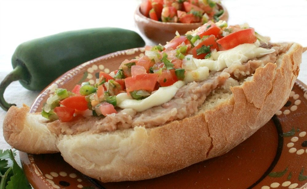 Molletes (or OpenFaced Mexican Sandwich)
