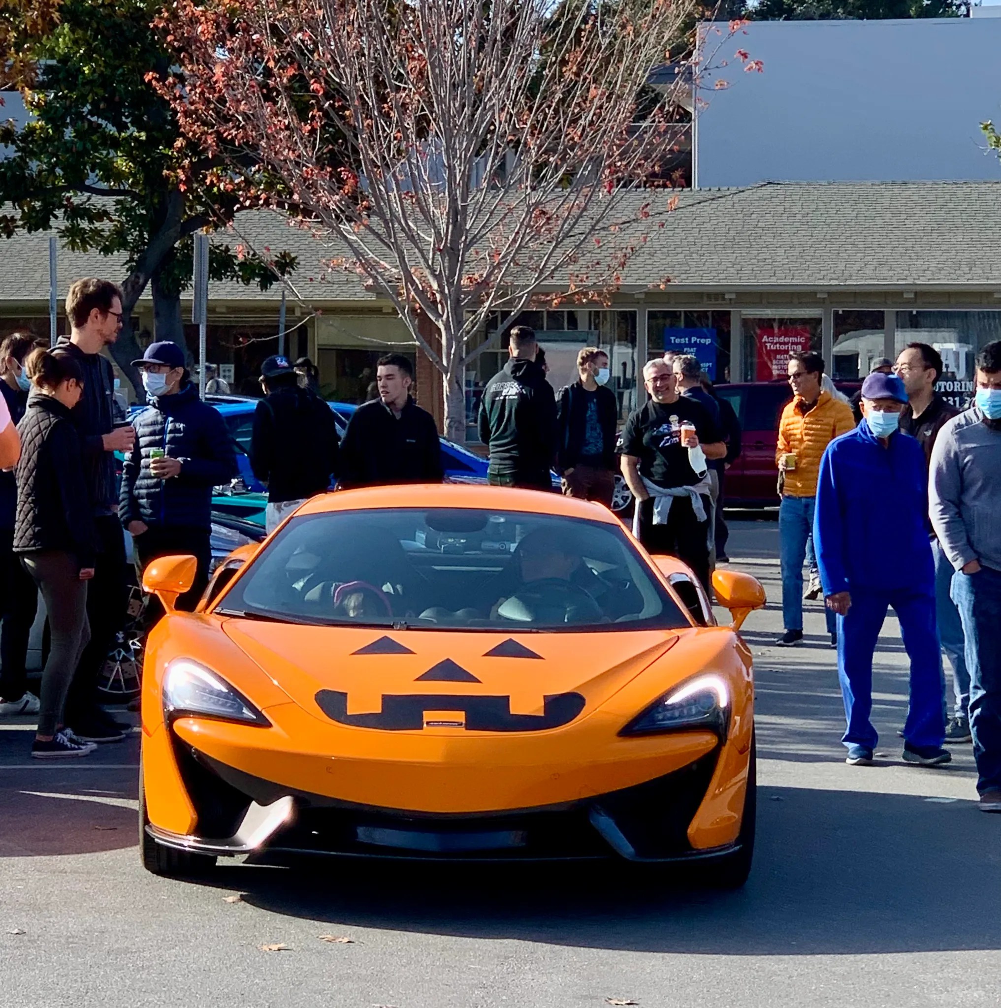Spotted Car show in downtown Menlo Park parking lot InMenlo