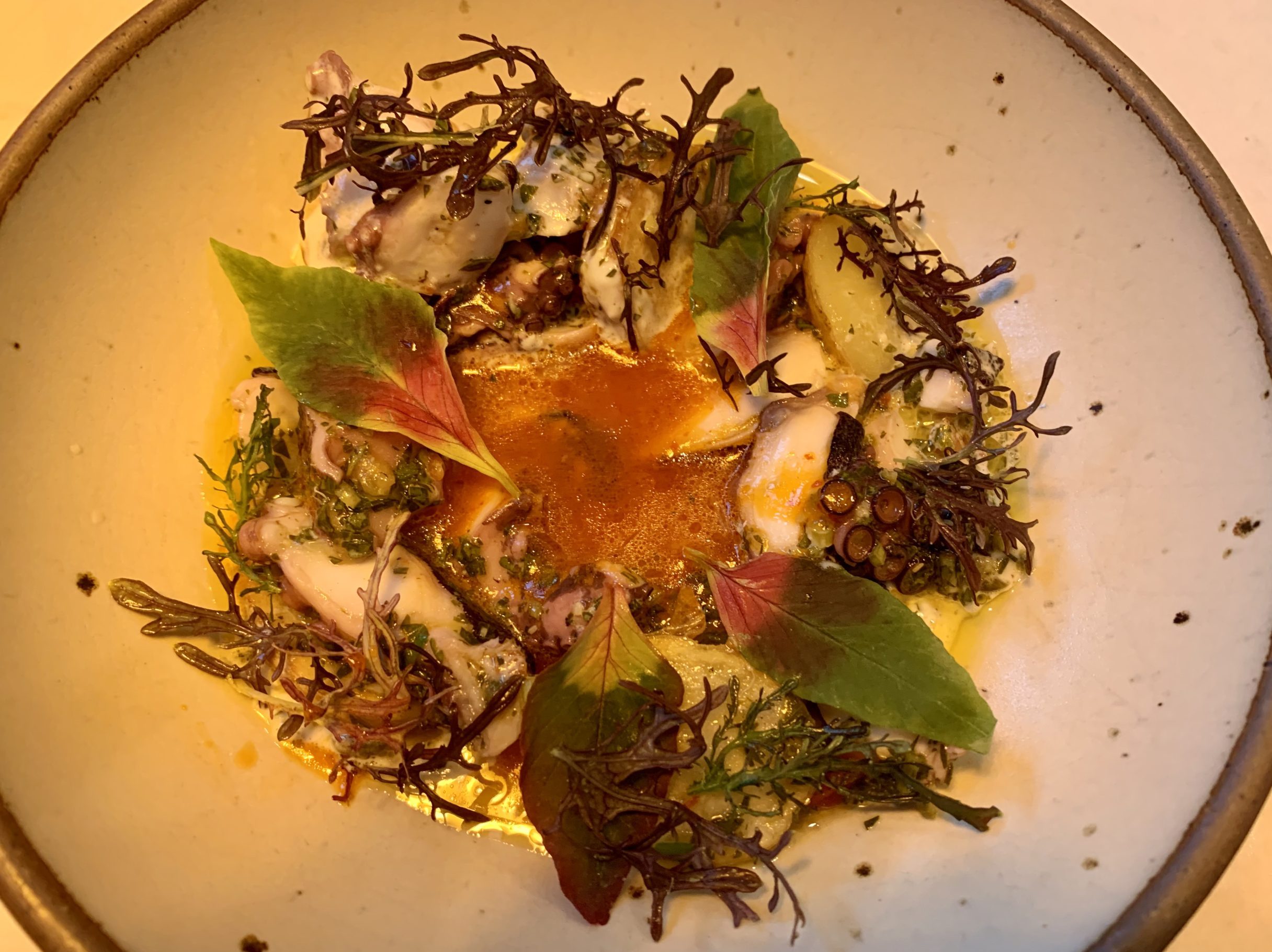 Spotted Pretty — and tasty — octopus at Canteen in Menlo Park InMenlo