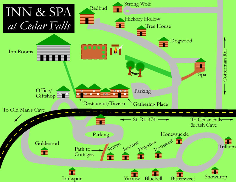 Hocking Hills Cabins Cabin Rentals Inn & Spa at Cedar Falls