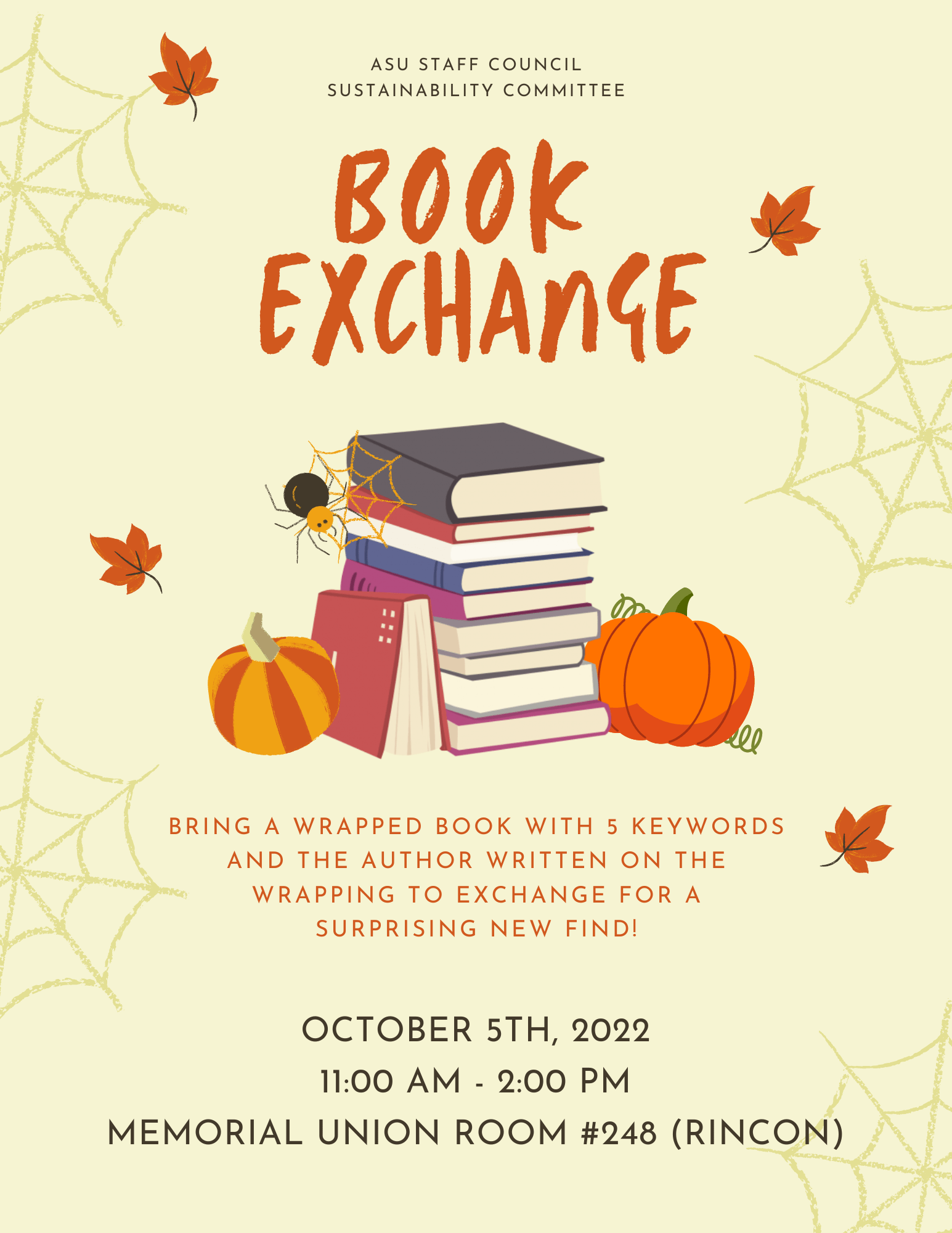 Participate in a book exchange with a twist, October 5 Inner Circle