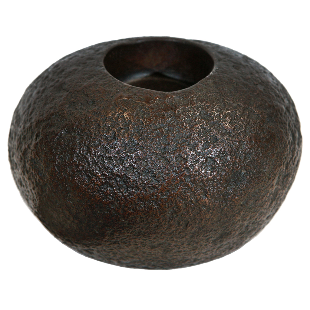 Bronze Rock Planter / Candle Holder, medium Inner Gardens