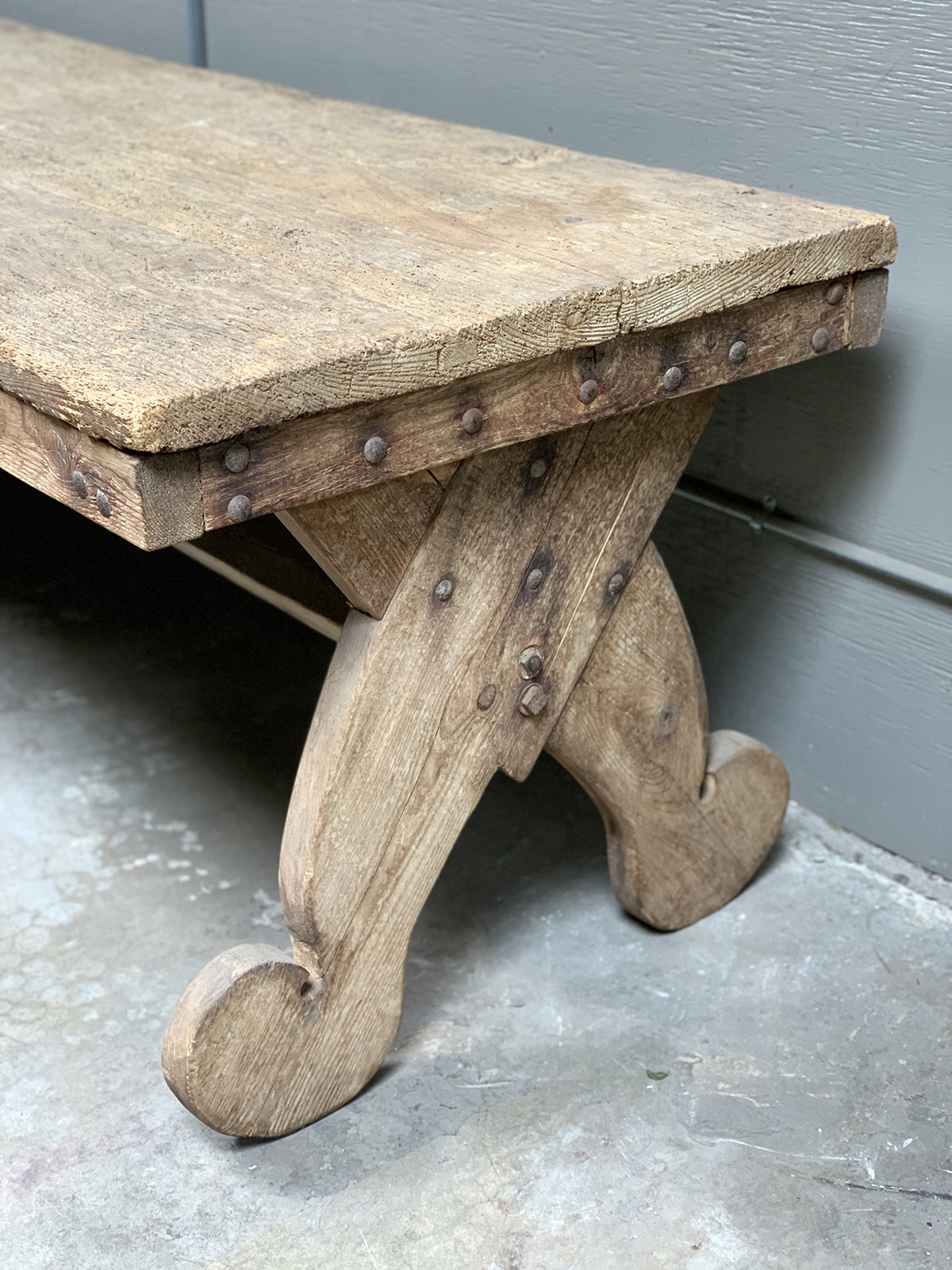 Vintage French Console Table, Pyrenees Inner Gardens
