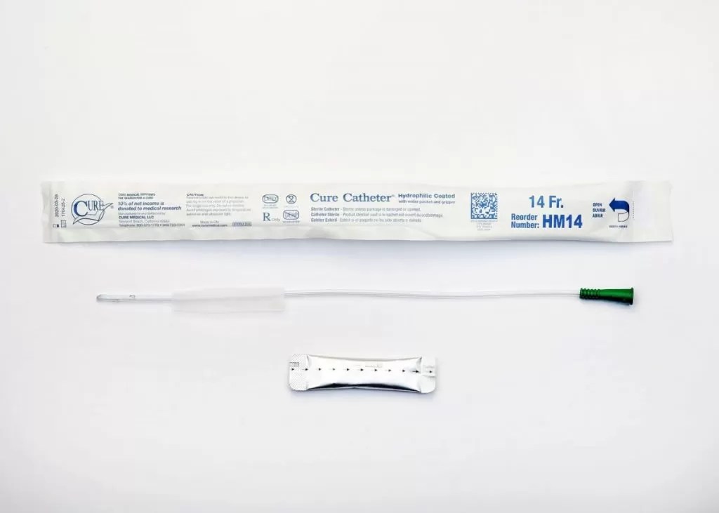 CURE HM14 Hydrophilic Intermittent Catheter Straight Canada